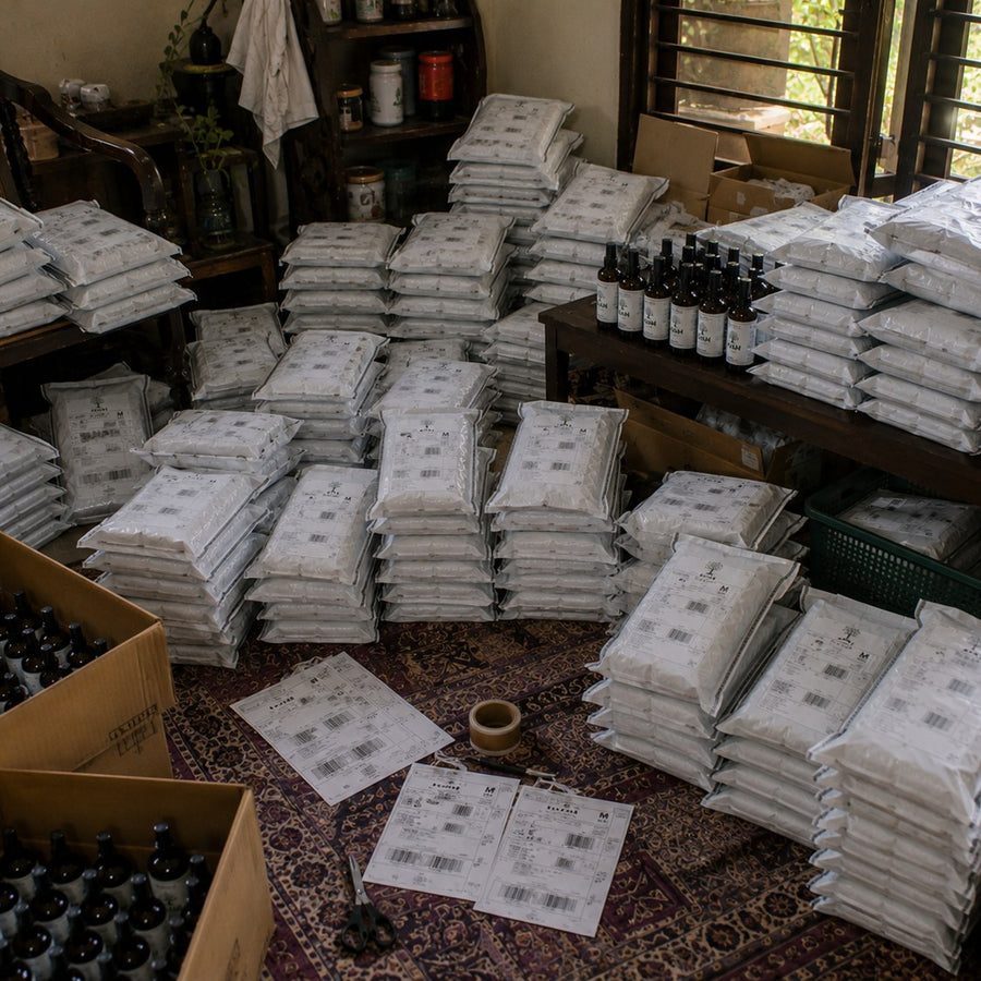 This week's parcels, waiting for pickup